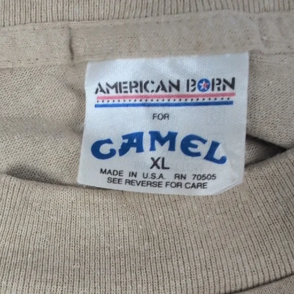 Vintage 90s Camel With Camo Smokin Joe Tee Shirt XL - Picture 3 of 8